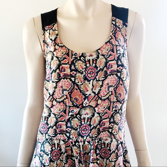 Comptoir Des Cotonniers 100% Silk Pattern Dress S - Picture 2 of 6